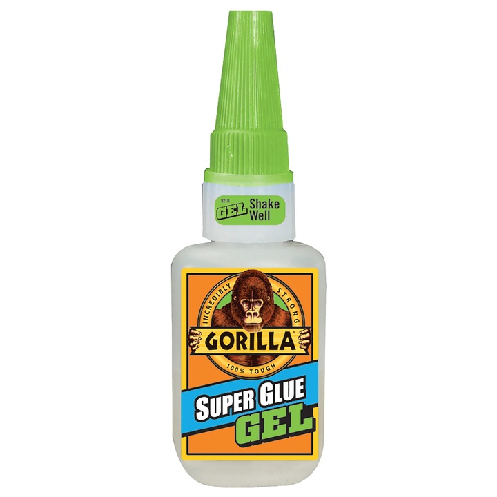 Adeziv universal Gorilla Super Glue Gel, transparent, 15 g