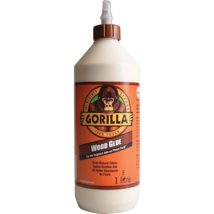 Adeziv pentru lemn, Gorilla Wood, interior / exterior, 1 L