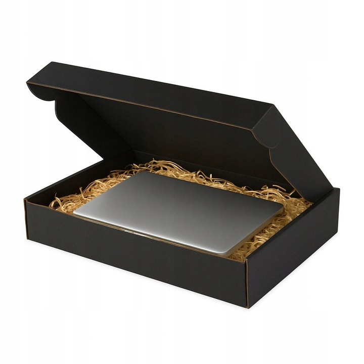 Cutie Expediere Cadou, Neopak, Gabarit A, 300x200x50 mm, Carton Fasonat Durabil, Ambalaj Elegant Pentru Produse Premium Si Seturi Cadou Corporate, Rezistenta Maxima, Neagra