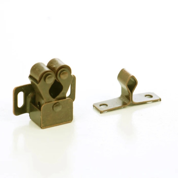 Opritor cu doua role, universal, otel, zincat galben, set 2 bucati