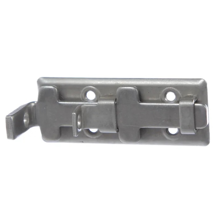 Zavor aplicat, inchidere cu lacat, argintiu, 63 x 23 mm