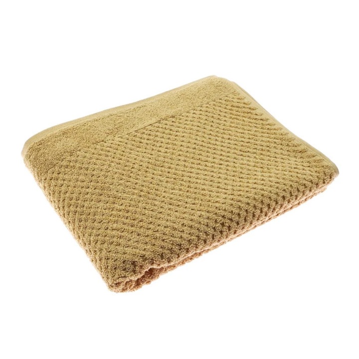Prosop baie Caressa Yellow, bumbac, galben, 70 x 140 cm, 450 g/mp