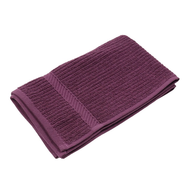 Prosop baie Caressa Loly, bumbac, violet, 30 x 50 cm, 530 g/mp