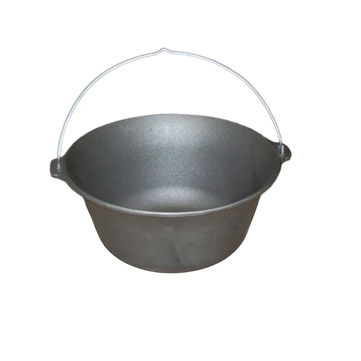 Ceaun Landmann, fonta, cu maner, 16 litri