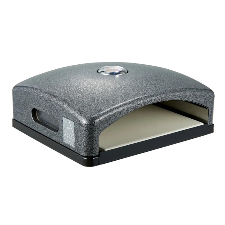 Cuptor gradina pentru pizza, portabil, din otel carbon, 40 x 35 x 14 cm, Grunman KY4035LD