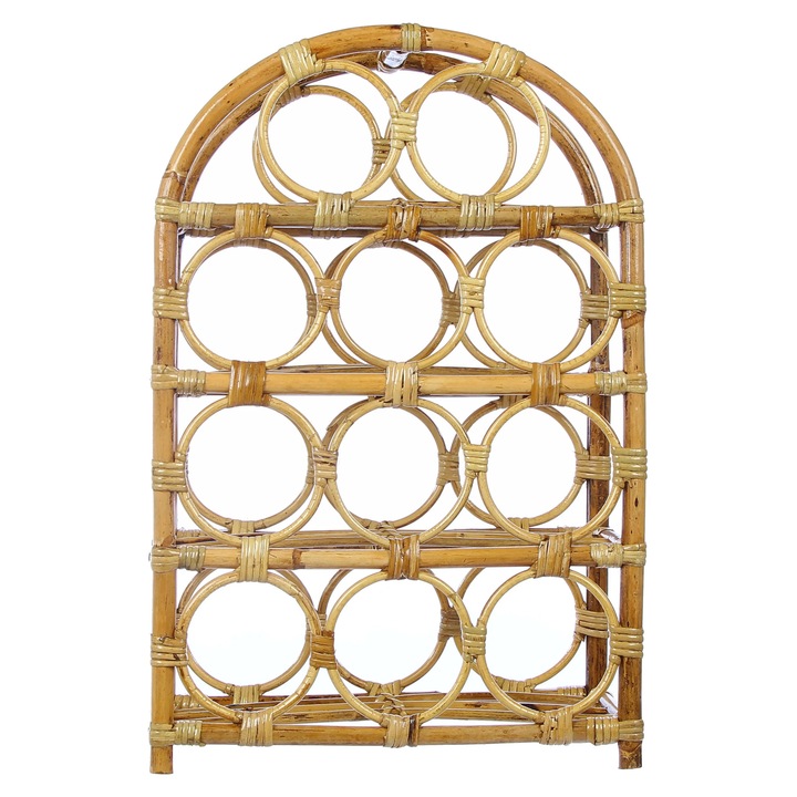 Bortartó, rattan, 39x56cm, 11 palack