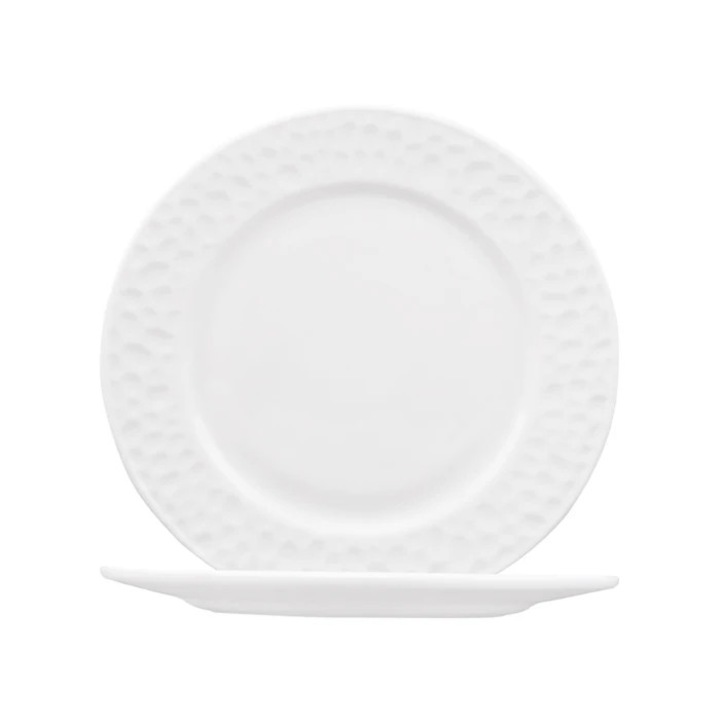 HVP70Q desszertes tányér, hőszigetelt üveg, fehér, 17 cm