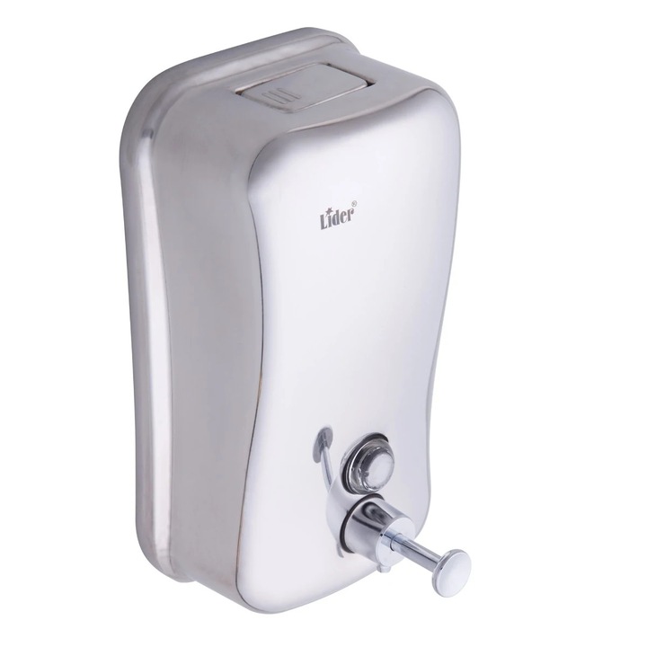 Lider 1270 folyékonyszappan adagoló, acél, falra szerelhető, 800 ml