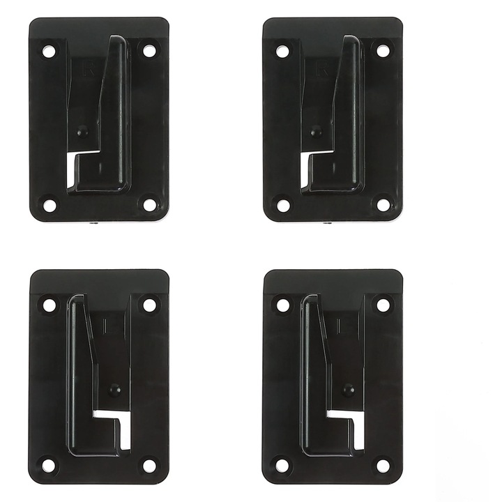 Adapter Qbrick System One, tárolódobozhoz, fekete, 150 x 200 x 20 mm, 4 darabos készlet