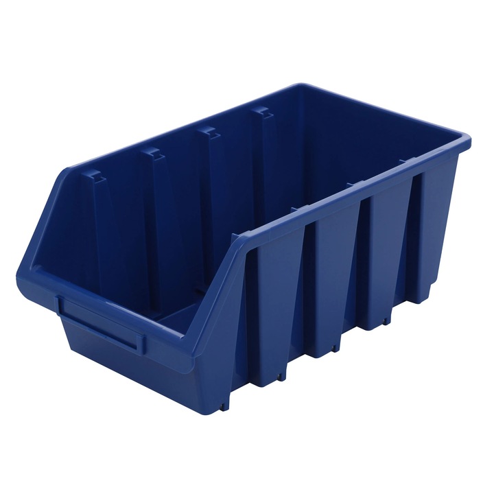 Tárolódoboz, Patrol Ergobox 4, kék, 340 x 204 x 155 mm