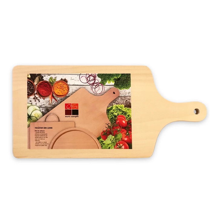 Tocator lemn, 6084, bej, 35 x 16 x 1.5 cm