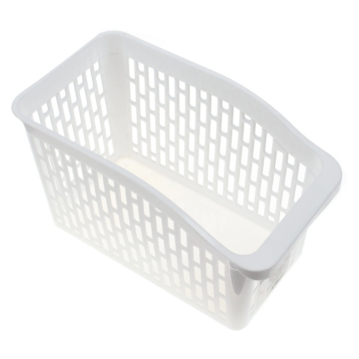 Suport tacamuri pentru dulap / frigider, Jumbo, plastic, alb, 26 x 15.5 x 17 cm