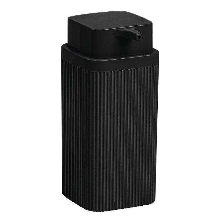 Dozator sapun lichid Okyanus Home Stella OKY-463, 0.4 L, polistiren, negru