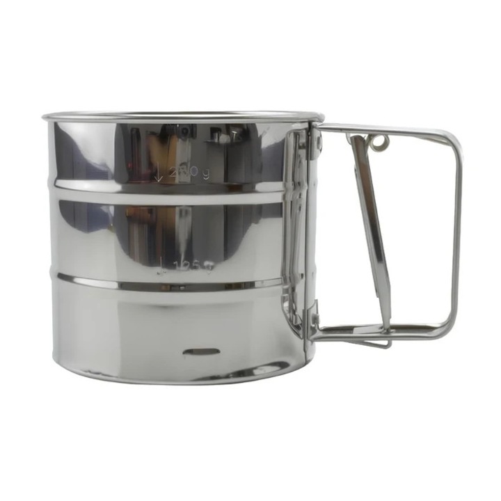 Sita pentru zahar pudra 1100534, inox, argintiu, 10 cm