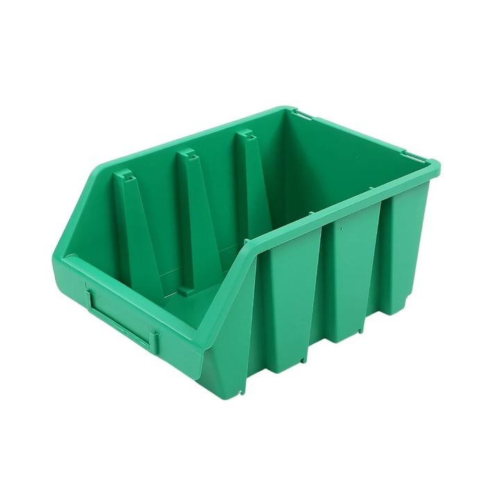 Tárolódoboz, Patrol Ergobox 3, zöld, 240 x 170 x 126 mm