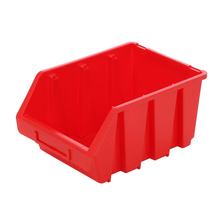 Tárolódoboz, Patrol Ergobox 3, piros, 240 x 170 x 126 mm