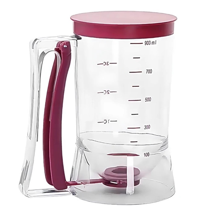 Dozator de aluat FQ003, plastic, transparent, 900 ml