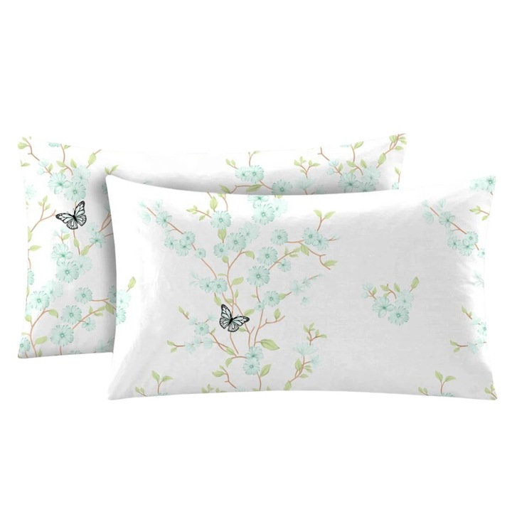 Fata de perna Deluxe Pucioasa Carina, pamut, többszínű, 50 x 70 cm, 2 darabos szett