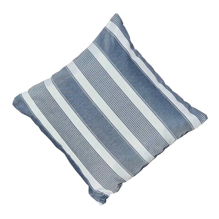 Perna scaun impermeabila PD404012, poliester + spuma poliuretanica, alb + gri, 40 x 40 cm