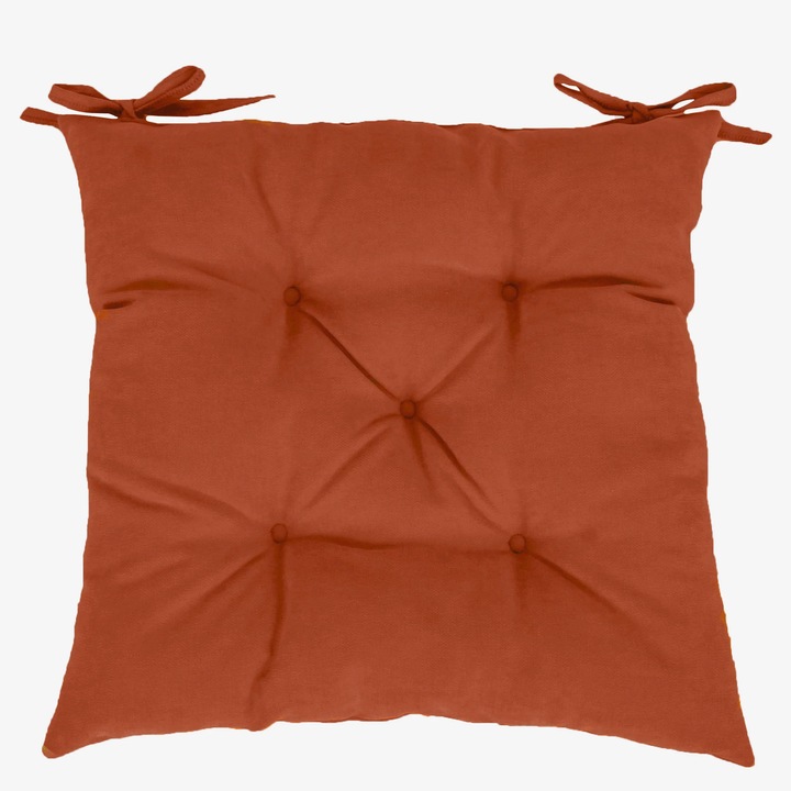 Perna scaun Hazan 44, poliester + fibra poliester siliconizata, maro, 40 x 40 cm