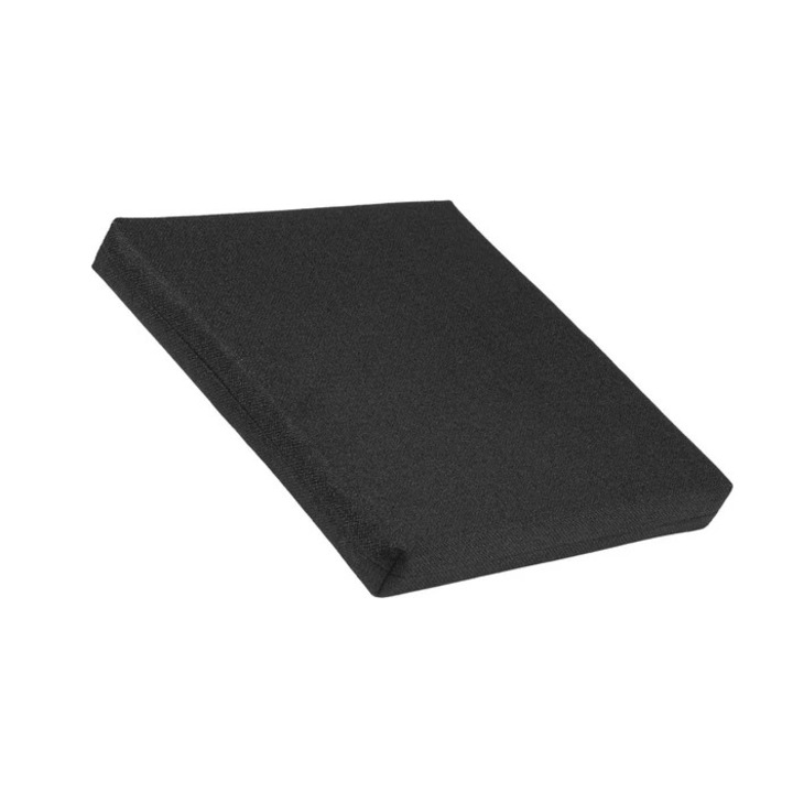 Perna scaun impermeabila, poliester + burete, negru, 40 x 40 cm