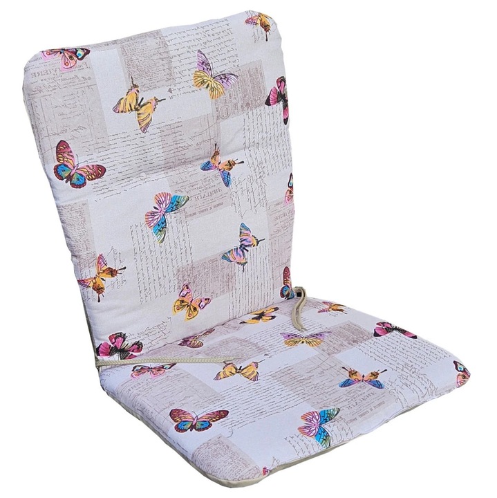 Perna pentru scaun, acril, multicolor, 90 x 44 x 3 cm