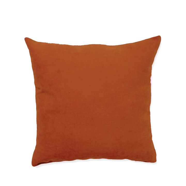 Perna decorativa, Hazan 44, poliester, maro, 43 x 43 cm