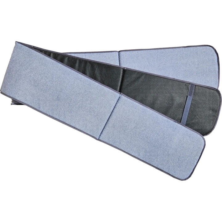 Perna pentru set berarie, bumbac + polietilena, gri, 220 x 25 x 2 cm