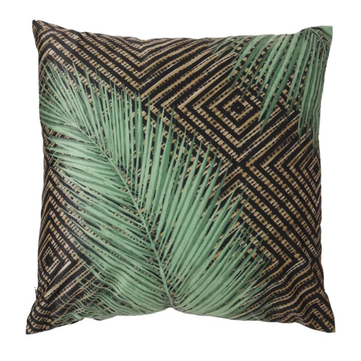 Perna decorativa, Caressa, TL062154, poliester, multicolor, 45 x 45 cm