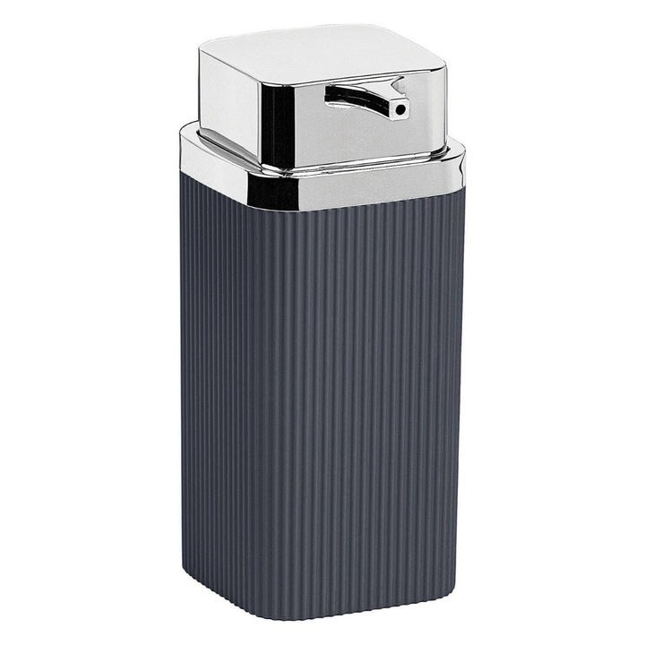 Dozator sapun lichid Okyanus Home Stella OKY-463-1, 0.4 L, polistiren + ABS, antracit + cromat