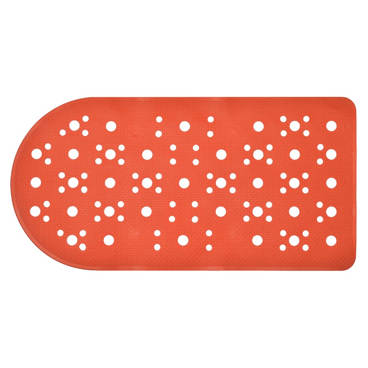 Covoras baie Saniplast Bus 4FPA279518, antiderapant, portocaliu, 36 x 72 cm