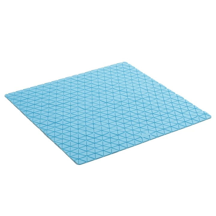 Covoras baie Tatay S5513200, antiderapant, model Diamond, bleu, 54 x 54 cm