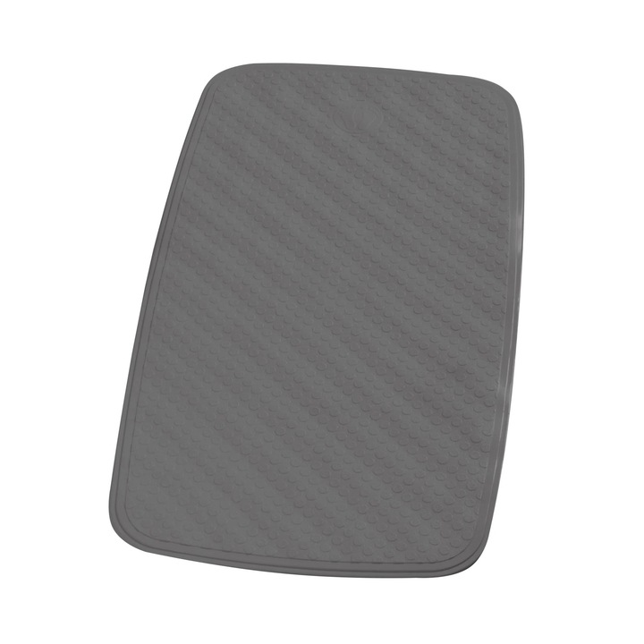 Covoras baie cu ventuze Ridder Capri 66077, gri, 38 x 72 cm