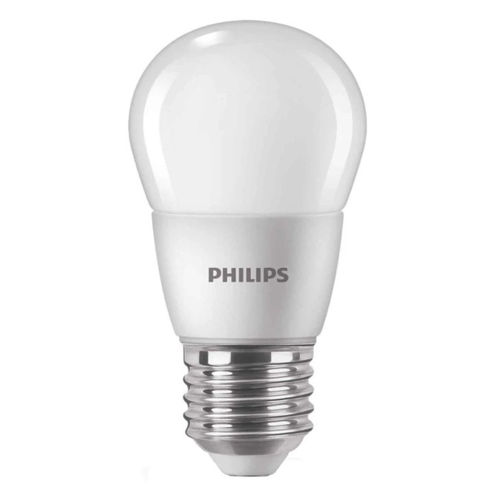Bec LED Philips mini P48 E27 7 W 806 lm lumina calda 2700 K