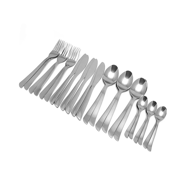 Tacamuri Kasemi 1101999, inox, set 24 bucati