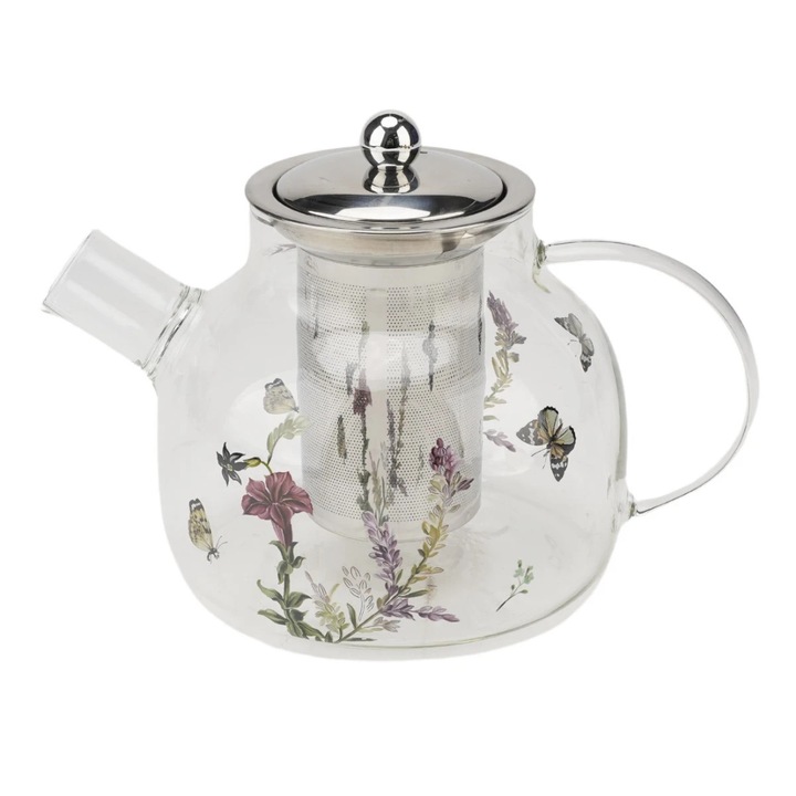 Ceainic cu infuzor, sticla, CH10-SSL, transparent, 1000 ml