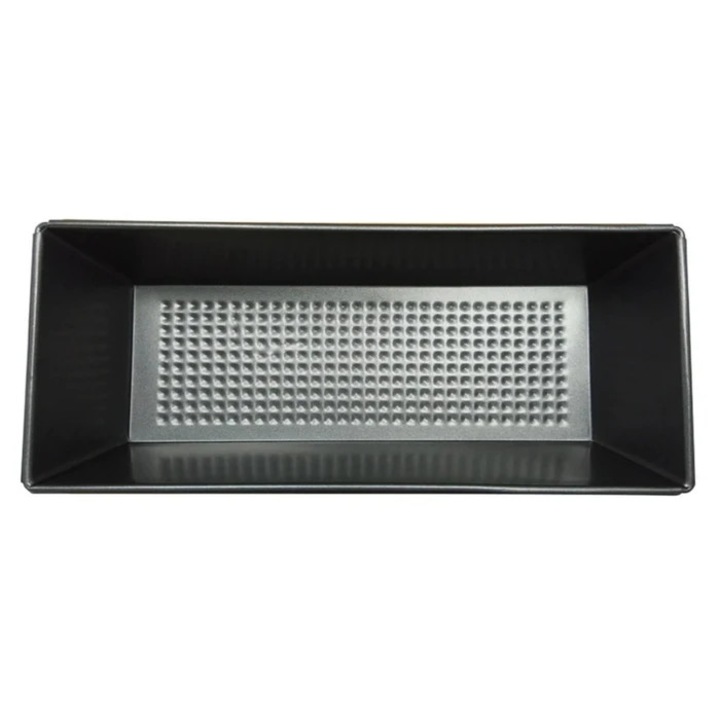 Tava de copt, otel, dreptunghiulara, gri, 31 x 11.5 x 7.5 cm, antiaderenta