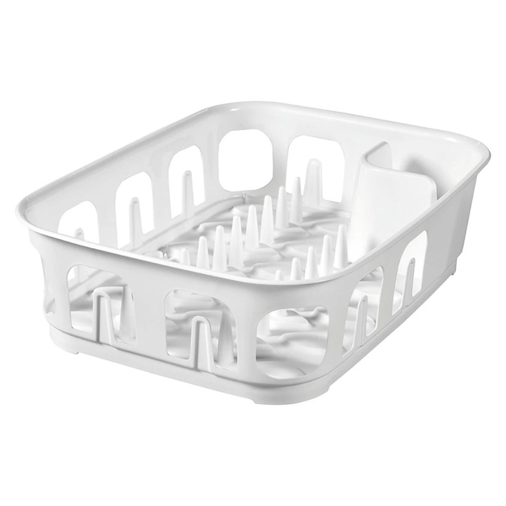 Suport bucatarie, pentru vase, Curver Essentials 223899, plastic, alb, 39.1 x 29 x 10.9 cm