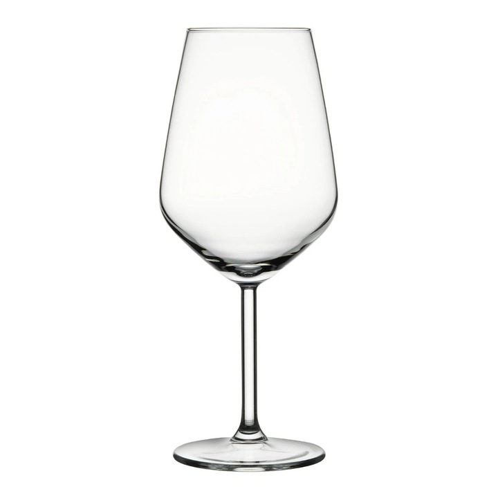 Vörösboros pohár, Allegra 440065, üveg, 490 ml, 6 darabos készlet