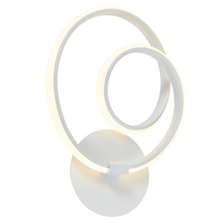 Аплик LED Синтра 01-2188, 12 W, 768 lm, топла светлина, бял, модерен
