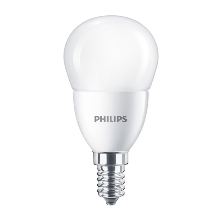 Bec LED Philips mini P48 E14 7 W 806 lm lumina rece 6500 K