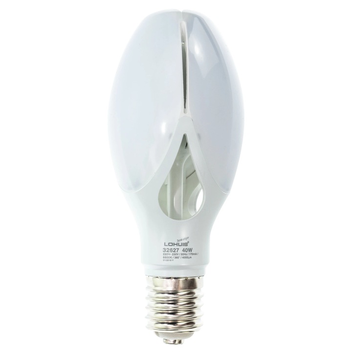 Bec LED Lohuis floare ED90 32627 E40 40 W 4000 lm lumina rece 6500 K