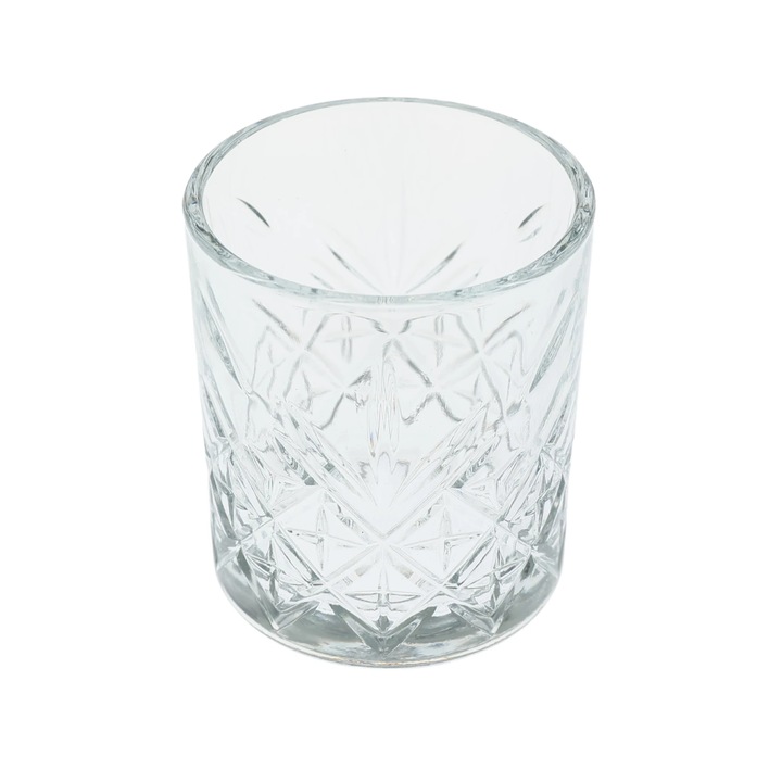 Pahar whisky, din sticla, Timeless 52810, 205 ml, set 4 bucati