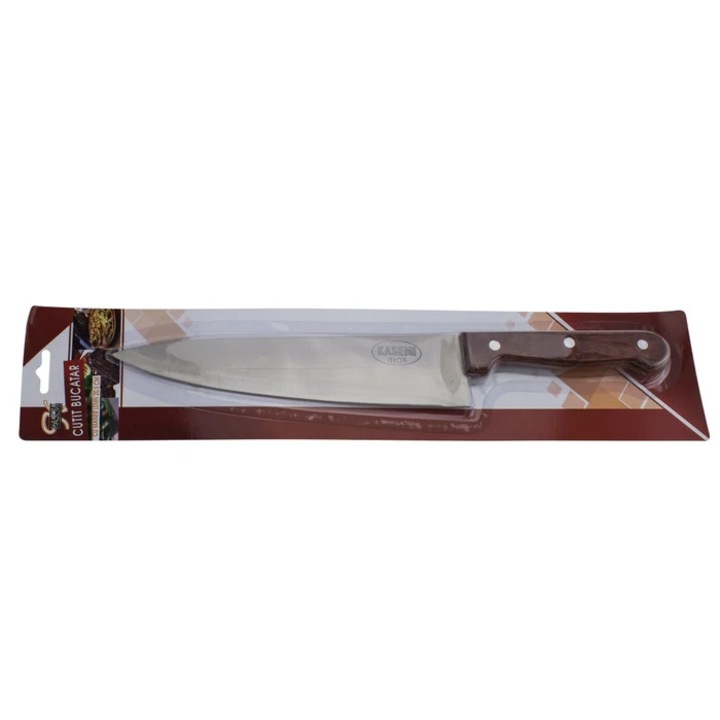 Cutit bucatar Kasemi 1101807, lemn + inox, 32 x 4.5 cm
