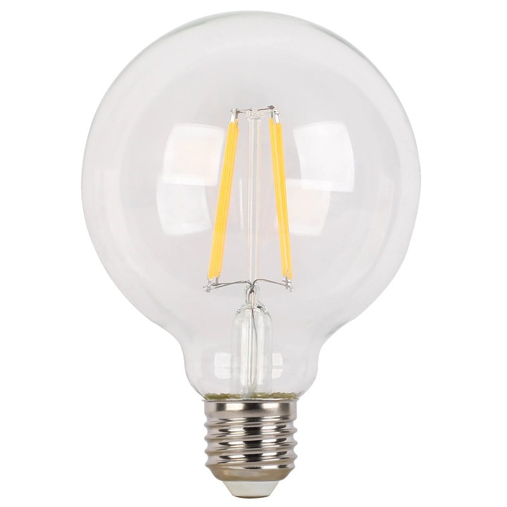 LED филаментна крушка Hoff glob G95 E27 6 W 790 lm топла светлина 2700 K