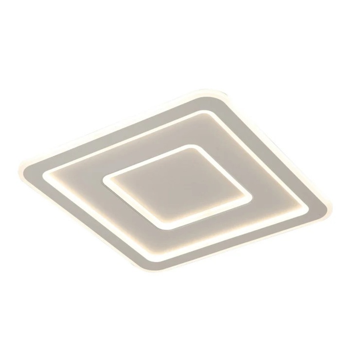 LED плафониера Seam KL151028, 48 W, топла / неутрална / студена светлина, с дистанционно управление, бяла, модерна