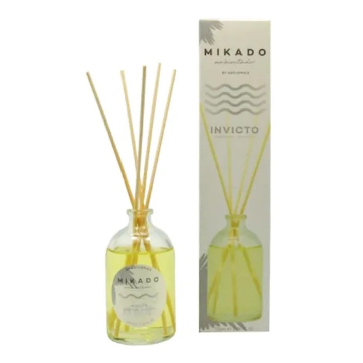 Odorizant cameră cu bețișoare, Mikado, Invicto, 100 ml, pentru camere mici, design decorativ