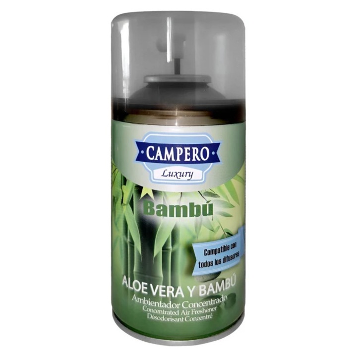 Bambusz szobaillatosító, automata, aloe vera + bambusz, 250 ml
