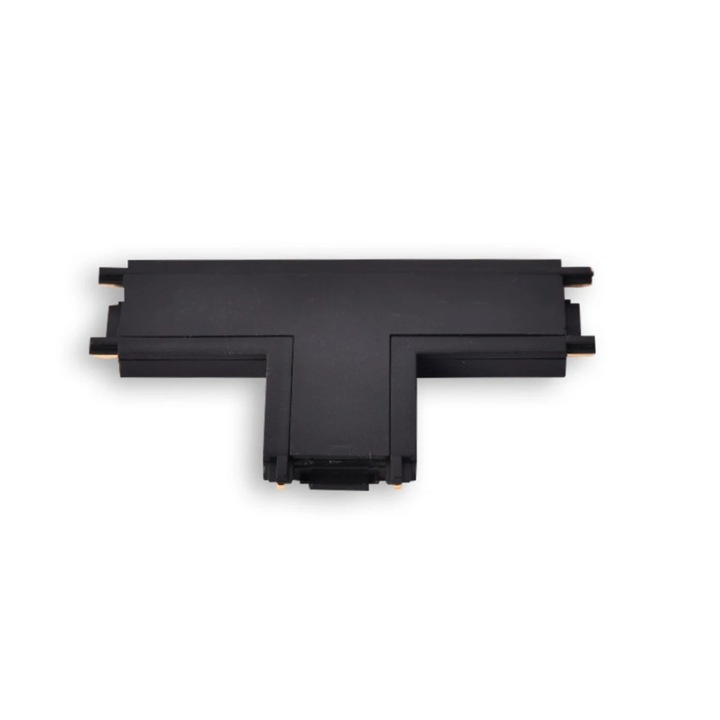 Conector in T Klausen Track Light KL182012, pentru sina magnetica, 48 V DC, IP20, negru
