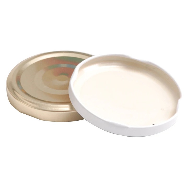 Capac borcan, metal, diverse culori, D 66 mm, set 20 bucati